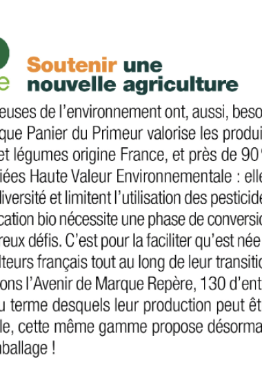 soutenir l'agriculture